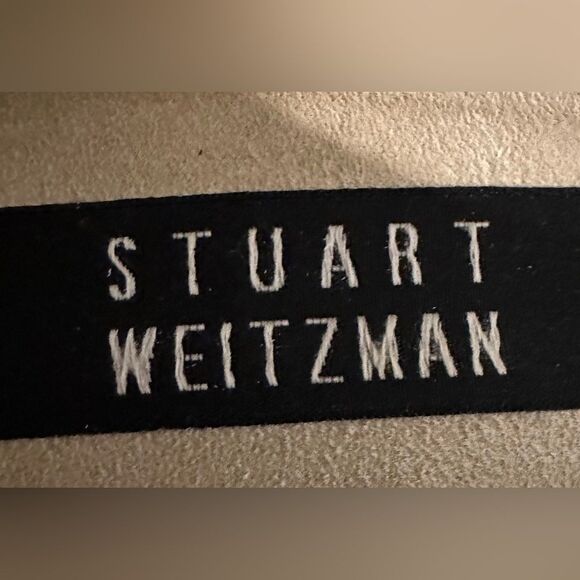 Stuart Weitzman Croc Embossed Black Heels/Pumps size 8.5 AA - Picture 10 of 12